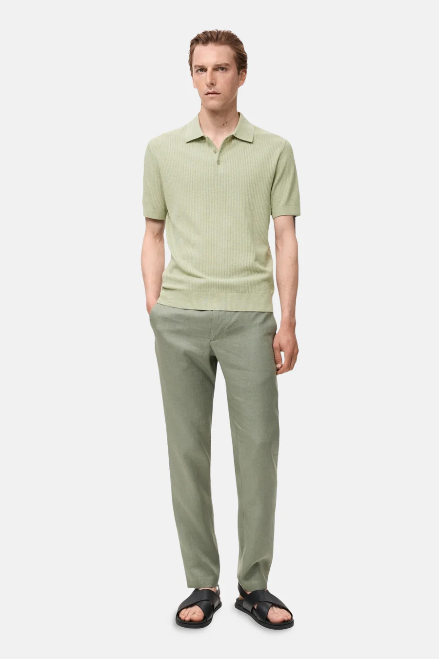 Polo met korte mouwen - groen - Image 2