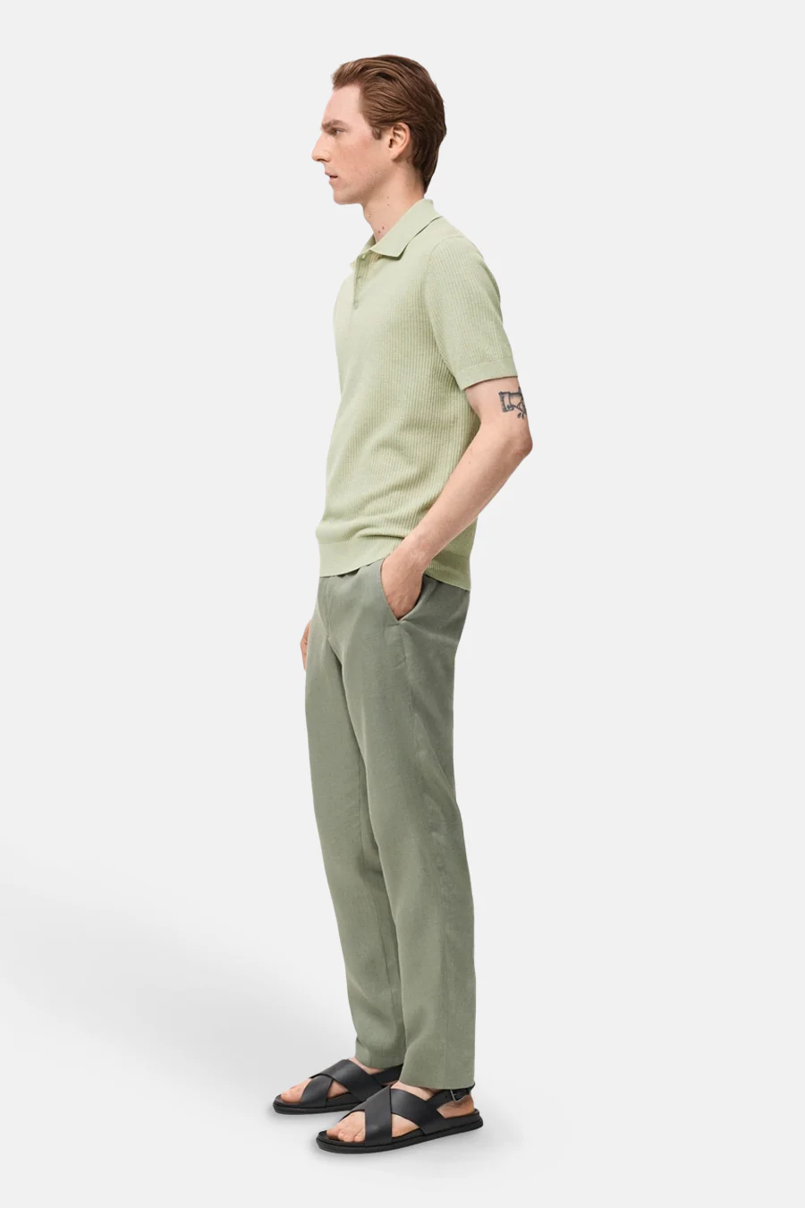 Polo met korte mouwen - groen - Image 4