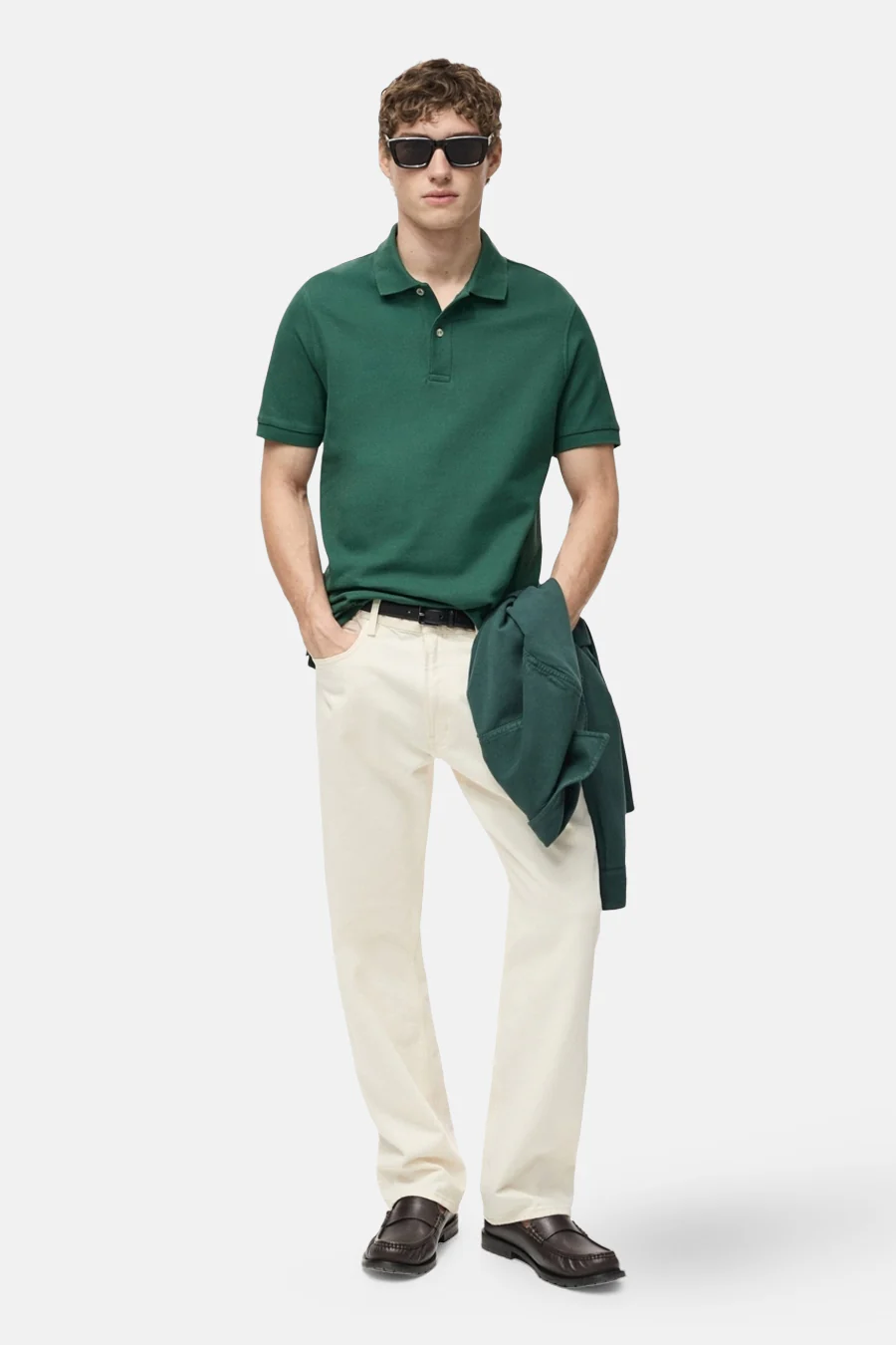 Polo met korte mouwen - groen - Image 2