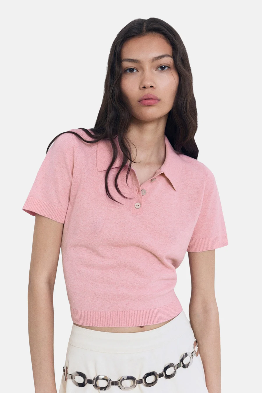 Polo met korte mouwen - roze