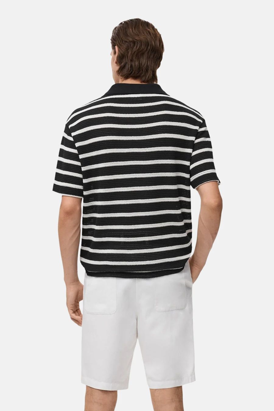 Polo met korte mouwen - zwart - Image 3