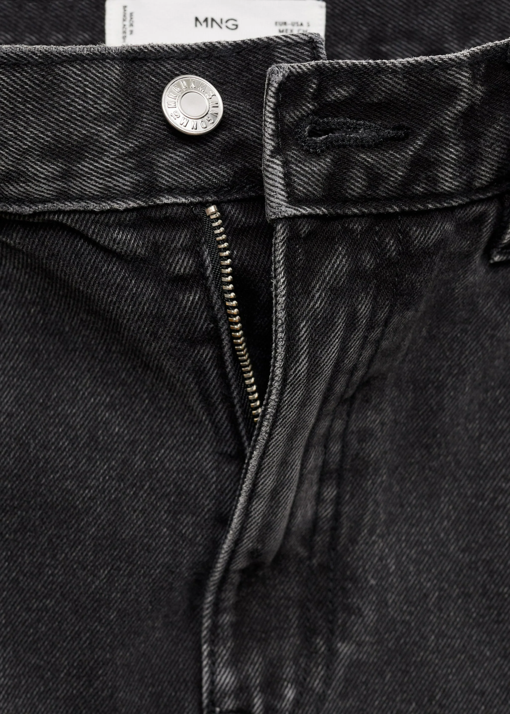Korte rok - black denim - Image 5