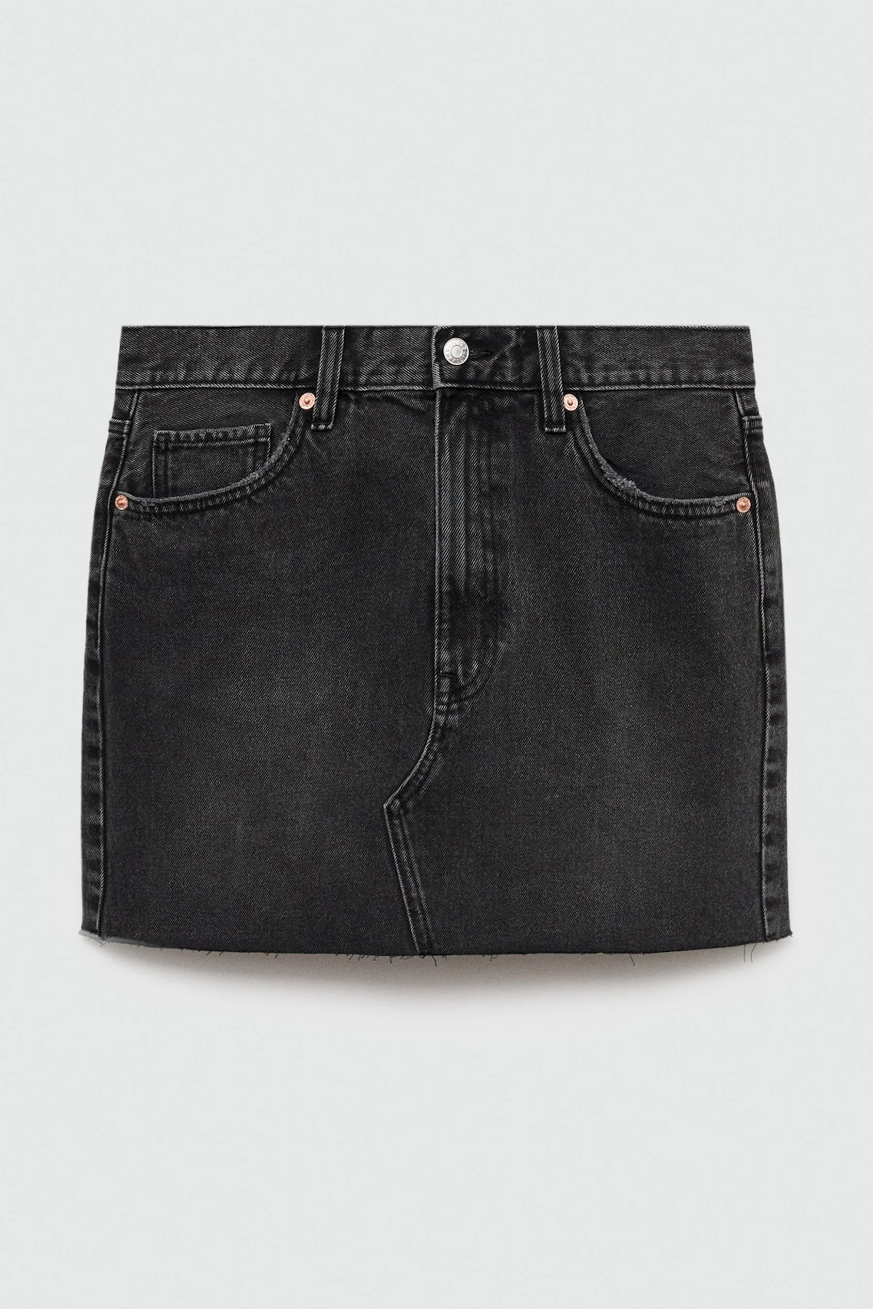 Korte rok - black denim - Image 6