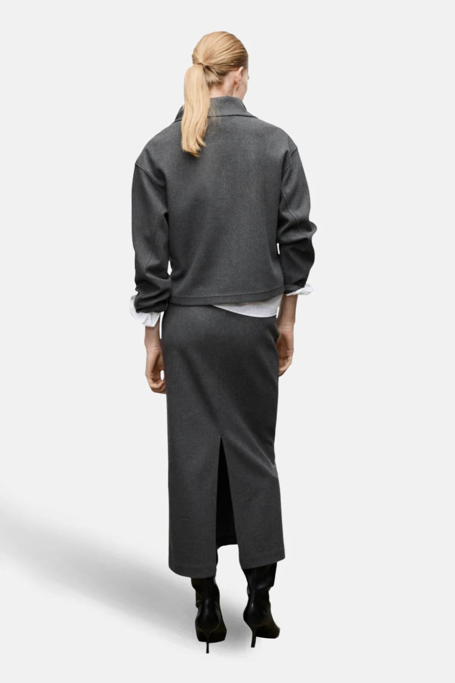 Lange rok - grijs - Image 3