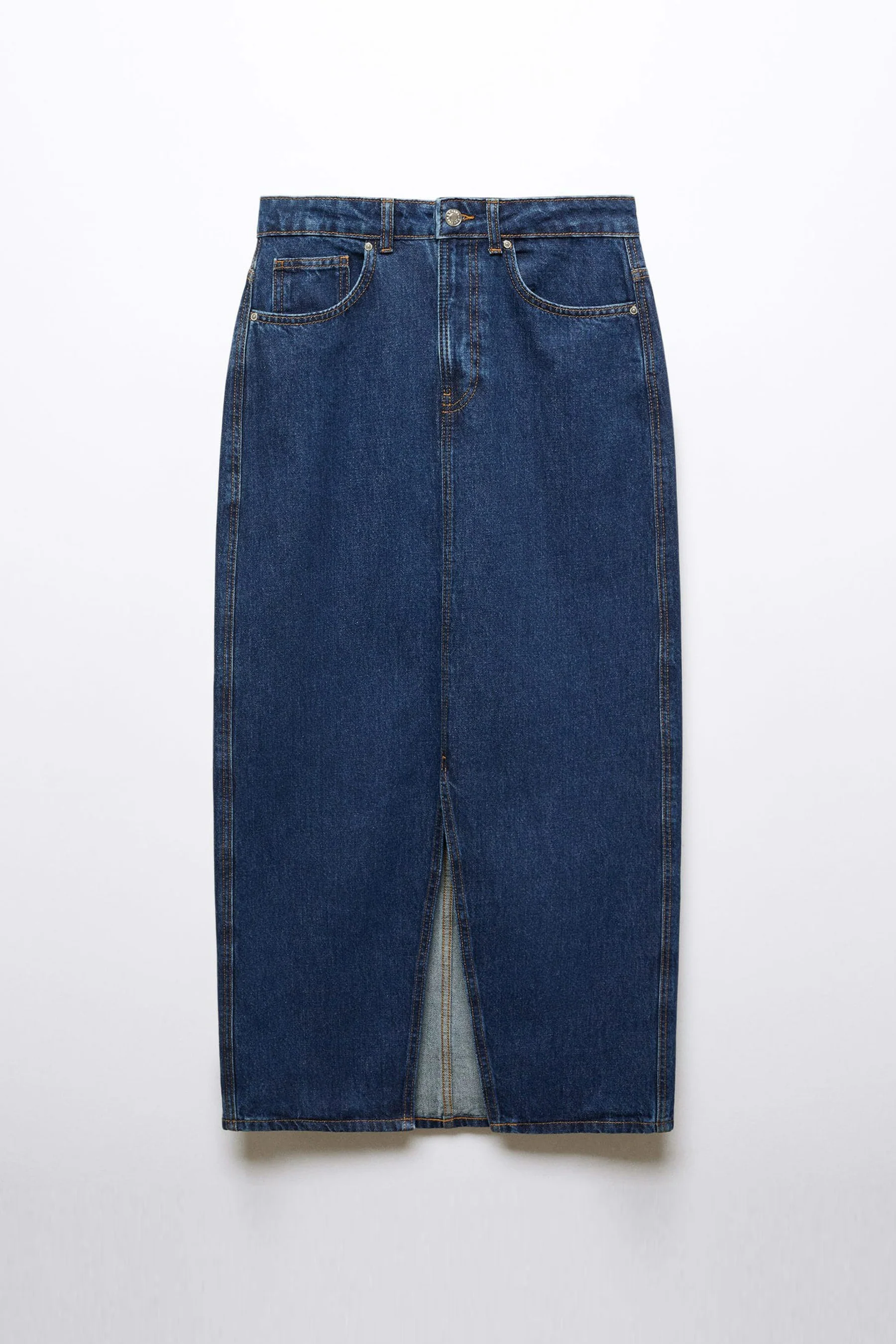 Lange rok - mid blue denim - Image 7