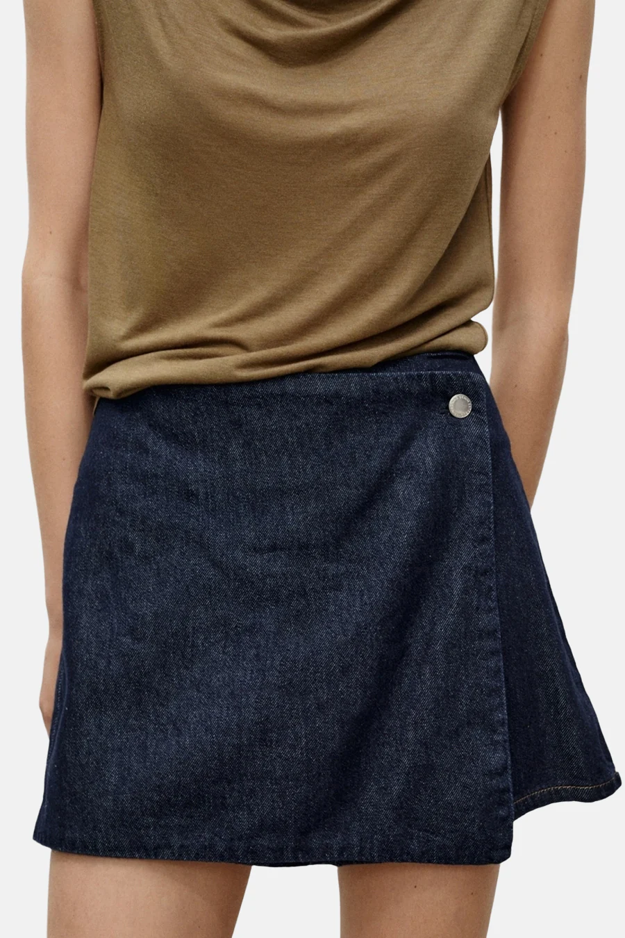 Short - Dark blue denim - Image 2