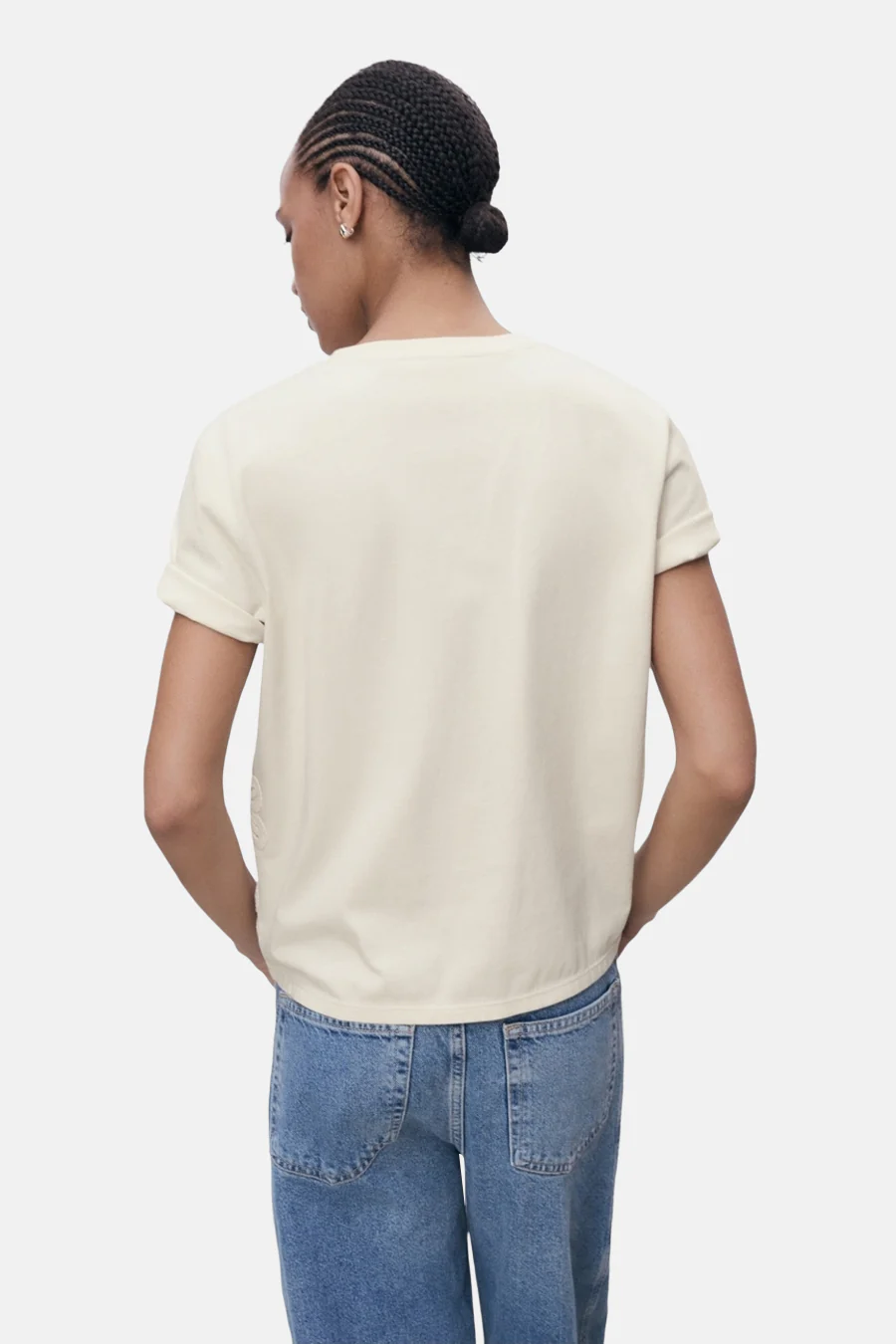 T-shirt met korte mouwen - beige - Image 3
