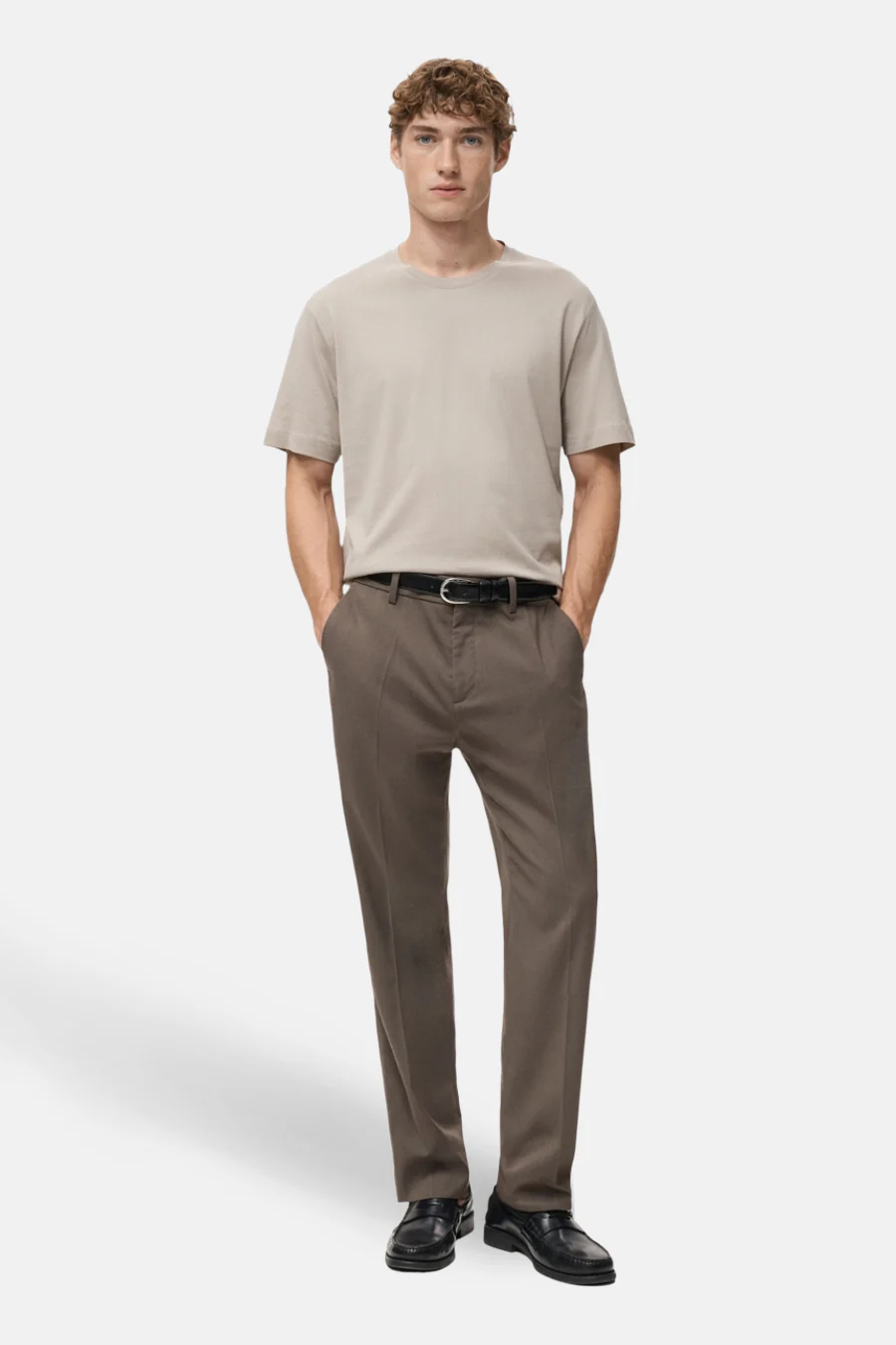 T-shirt met korte mouwen - beige - Image 2