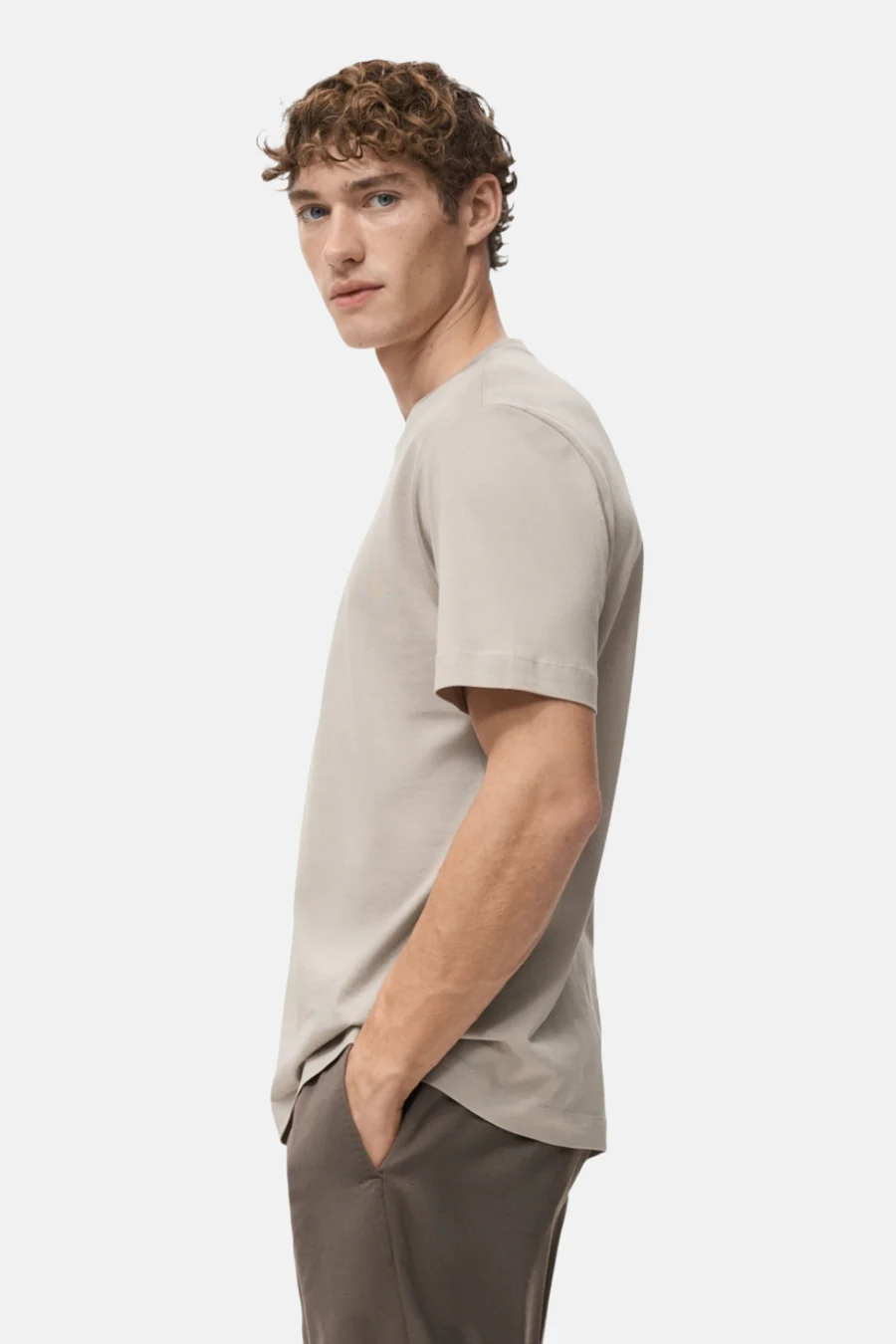 T-shirt met korte mouwen - beige - Image 4