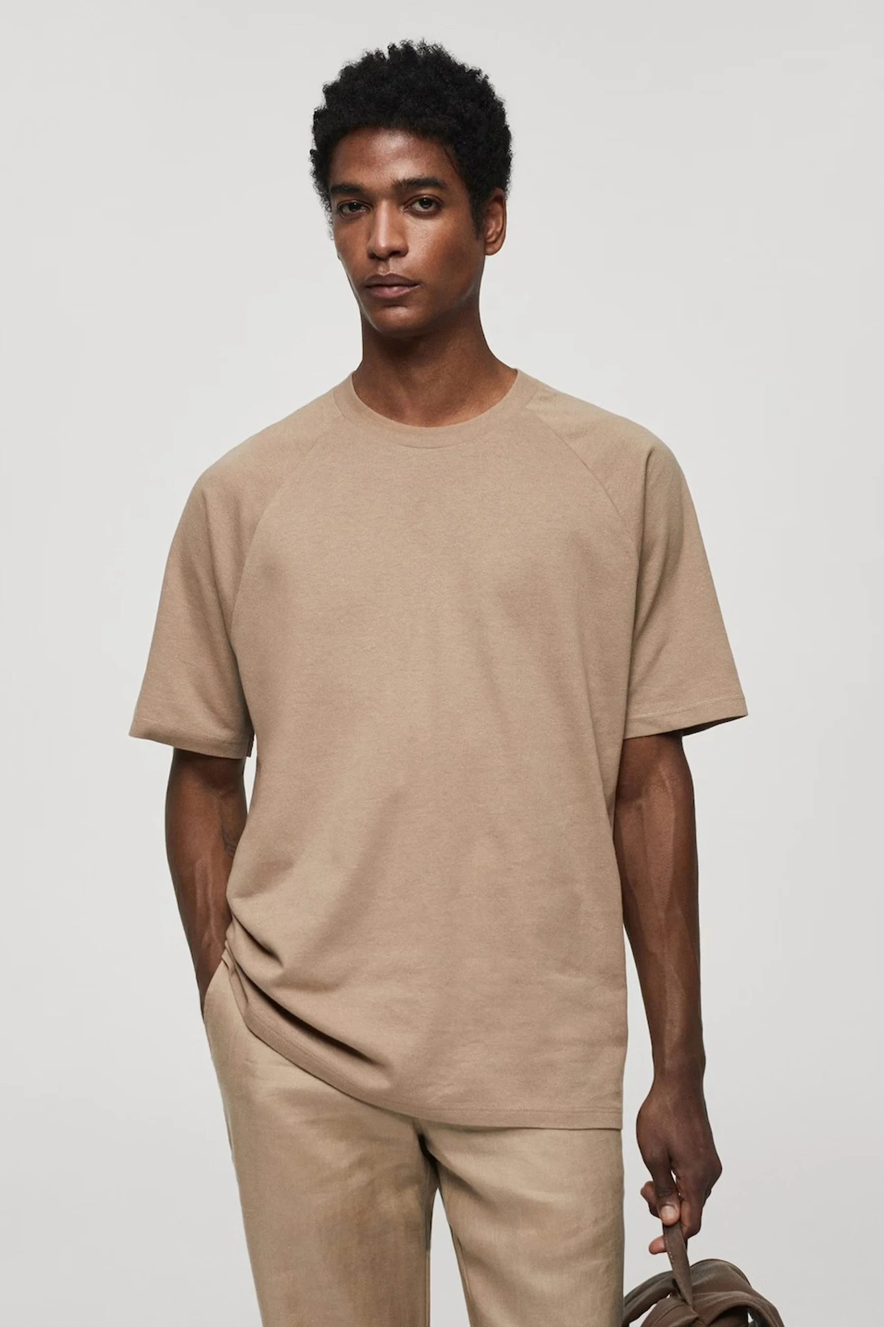 T-shirt met korte mouwen - beige
