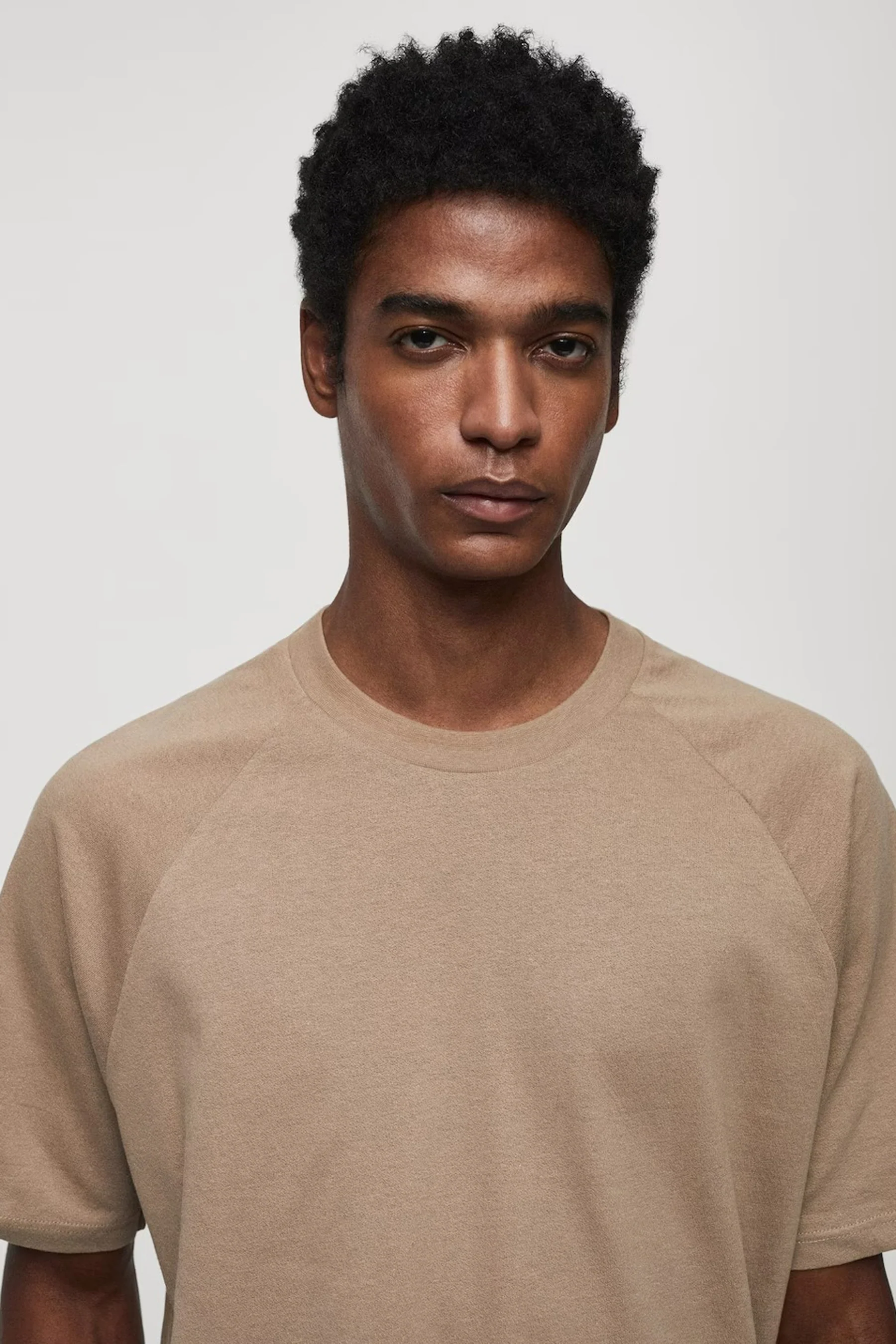 T-shirt met korte mouwen - beige - Image 4