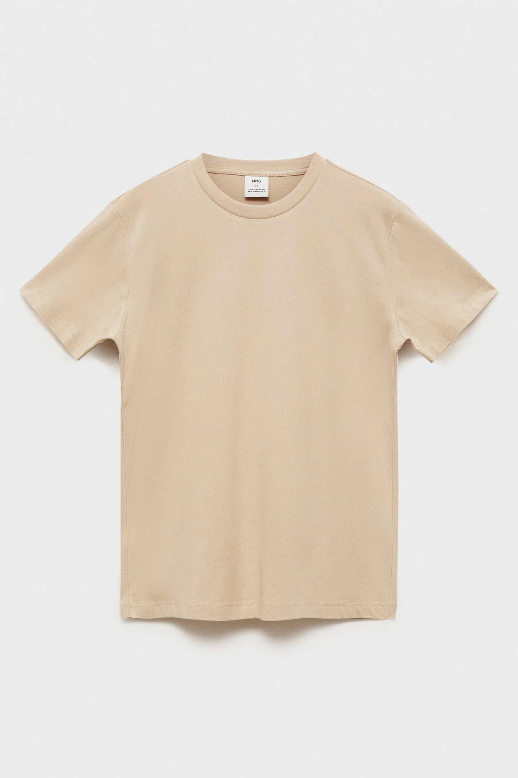 T-shirt met korte mouwen - Beige - Image 6