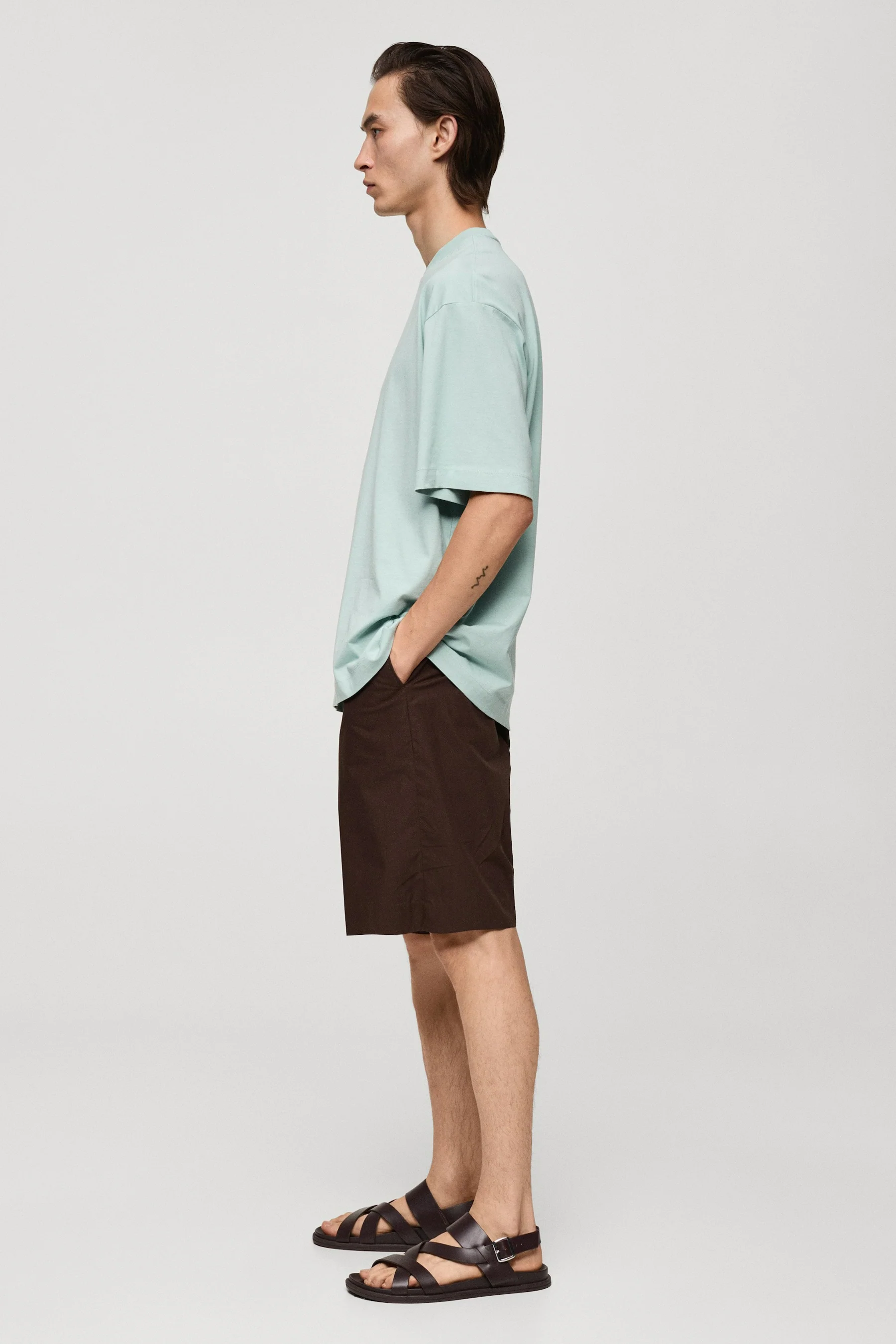 T-shirt met korte mouwen - blauw - Image 5