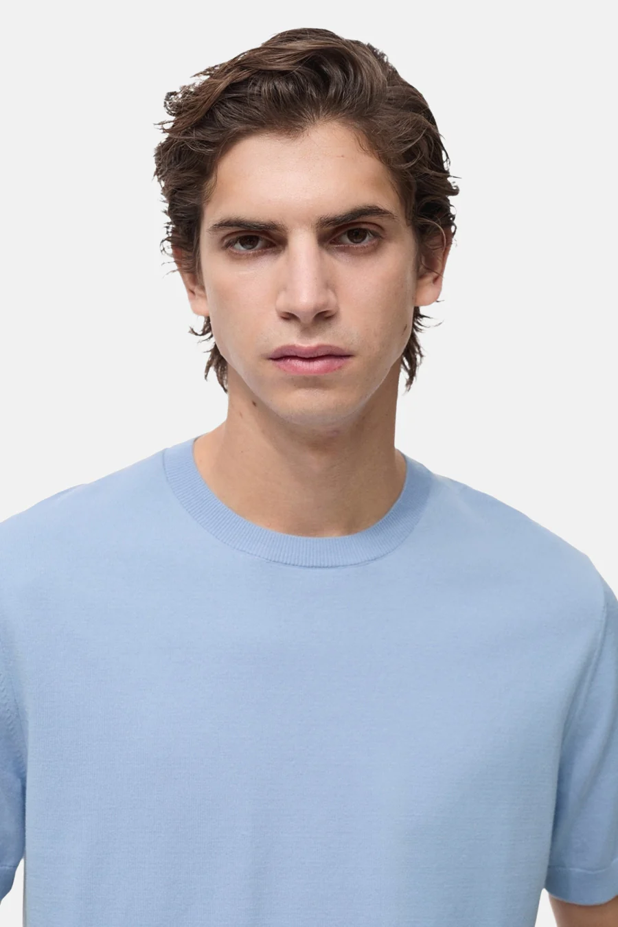 T-shirt met korte mouwen - Lichtblauw - Image 4