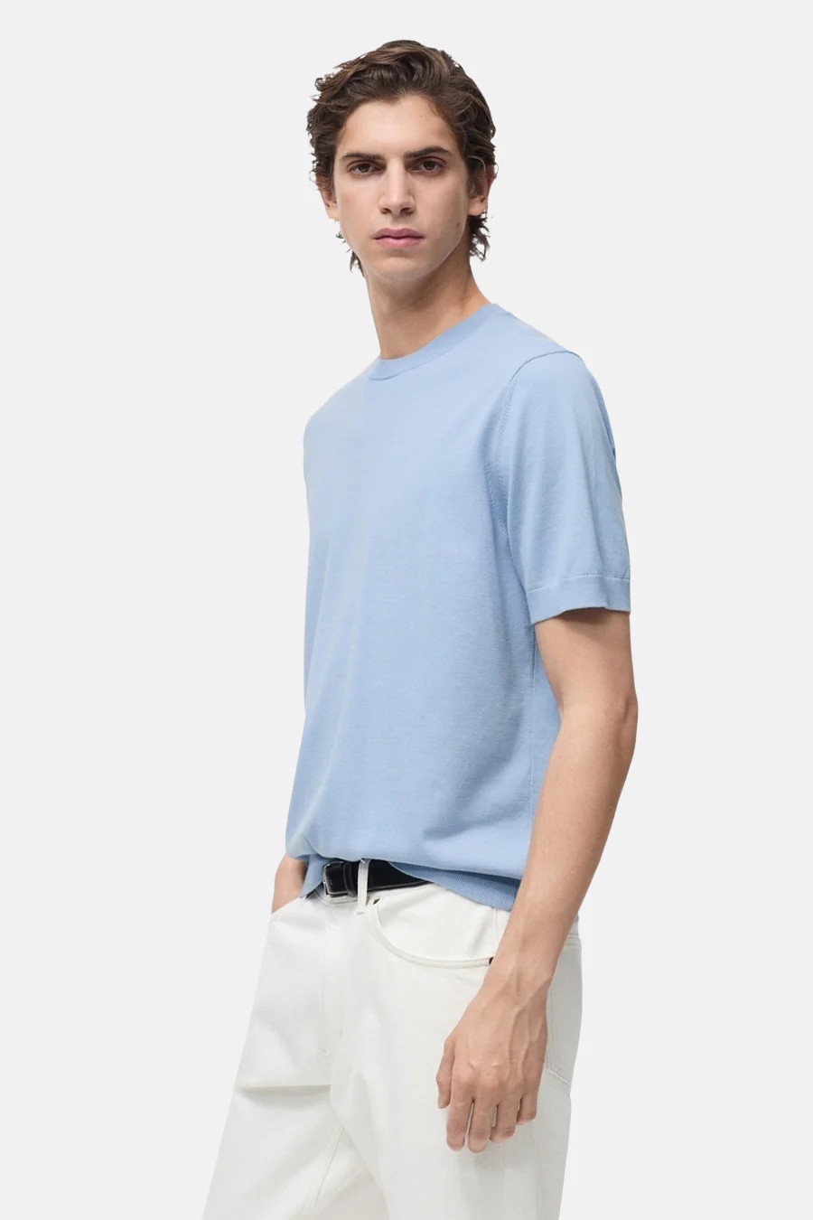 T-shirt met korte mouwen - Lichtblauw - Image 5