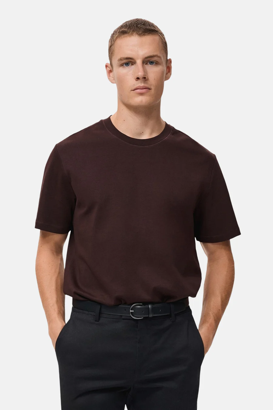 T-shirt met korte mouwen - bordeaux - Image 2