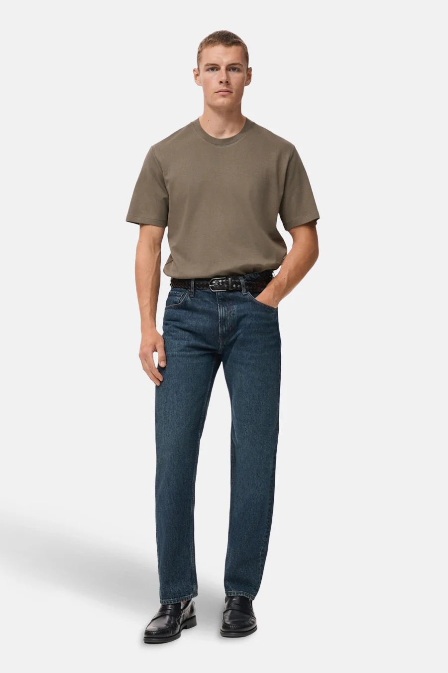 T-shirt met korte mouwen - Kaki - Image 2