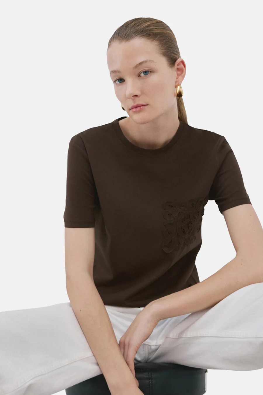 T-shirt - bruin
