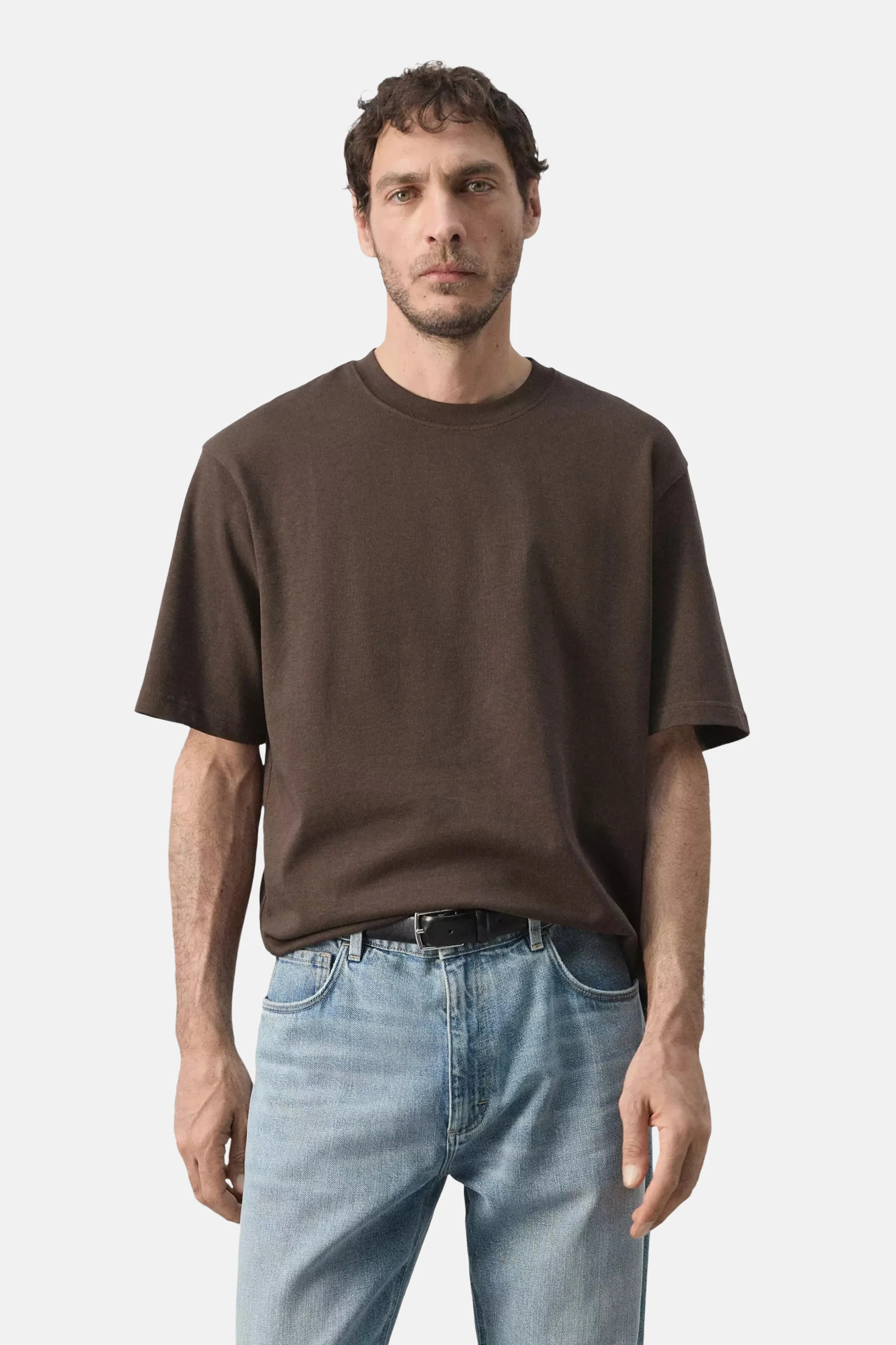 T-shirt met korte mouwen - bruin