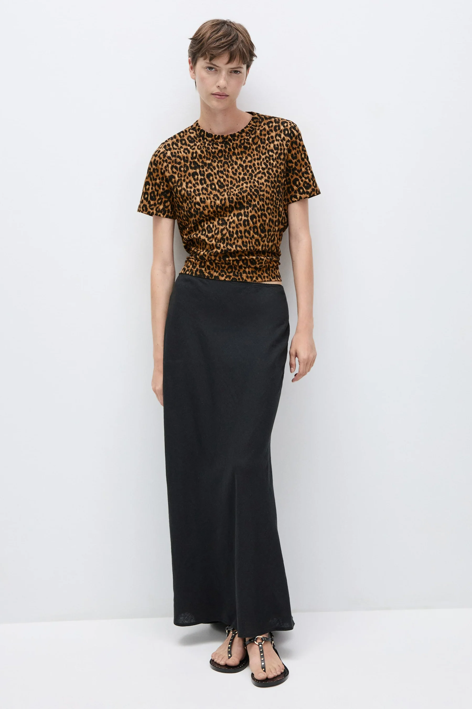 T-shirt met korte mouwen - bruin - Image 2