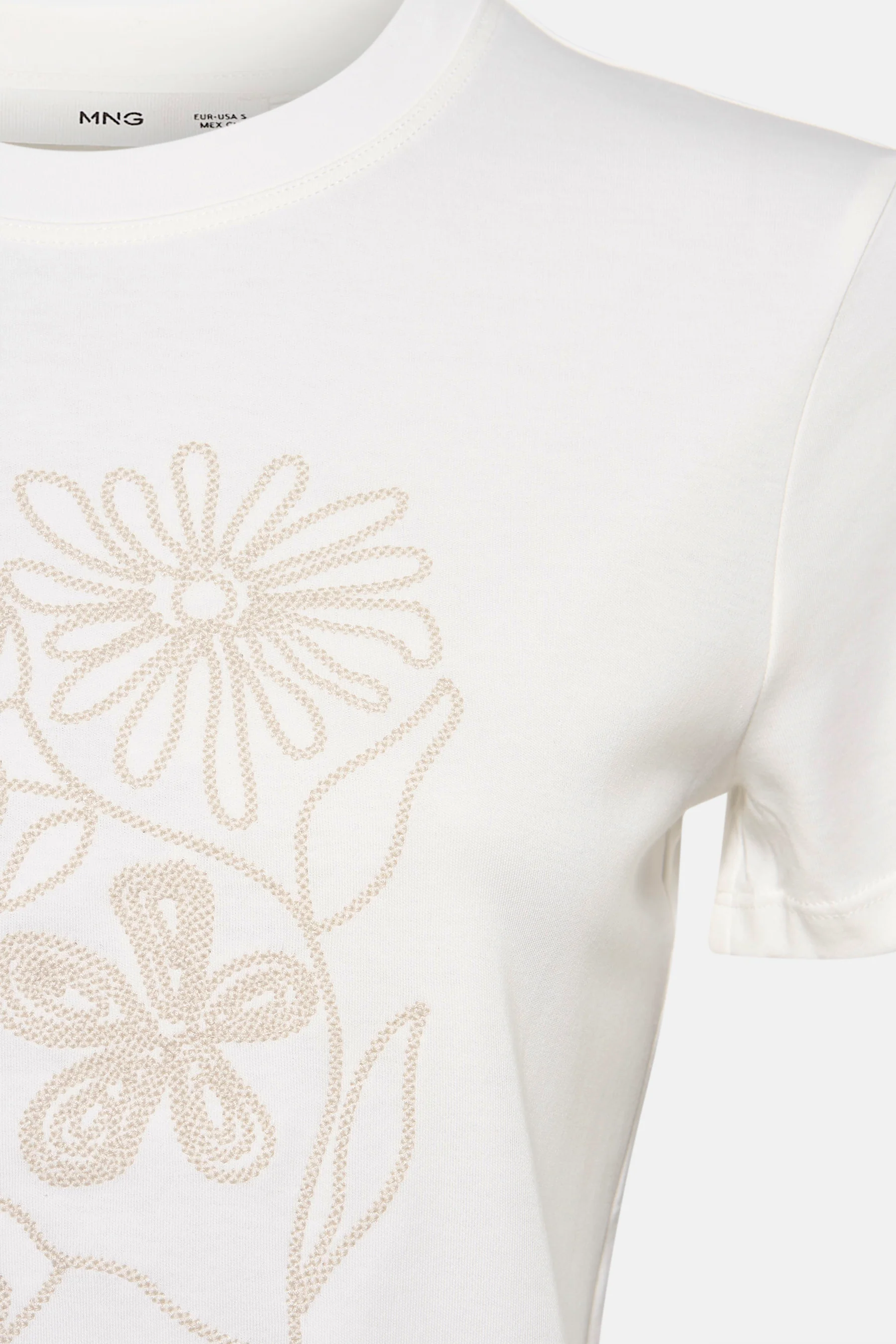 T-shirt met korte mouwen - ecru - Image 7
