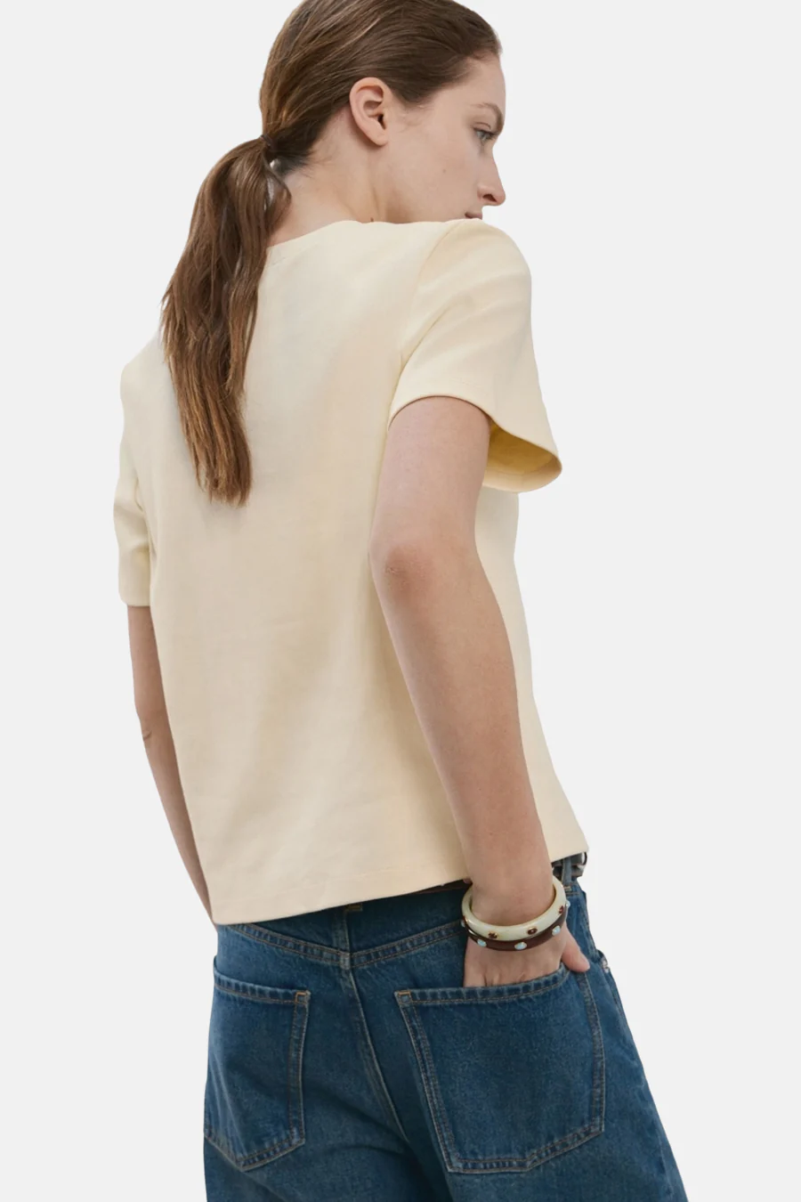 T-shirt met korte mouwen - Geel - Image 3