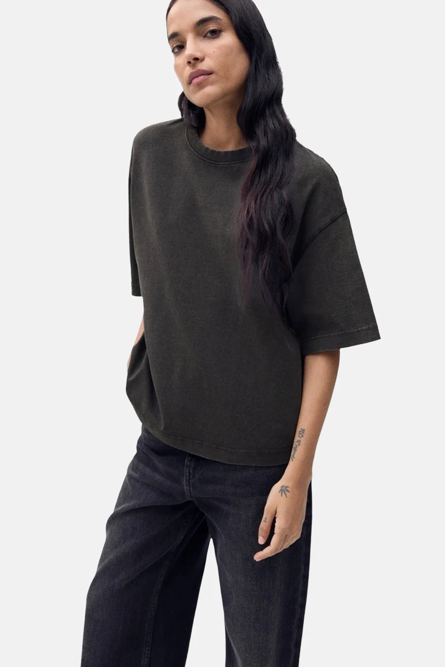 T-shirt met korte mouwen - grijs