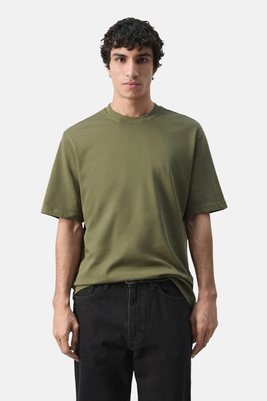 T-shirt met korte mouwen - Kaki