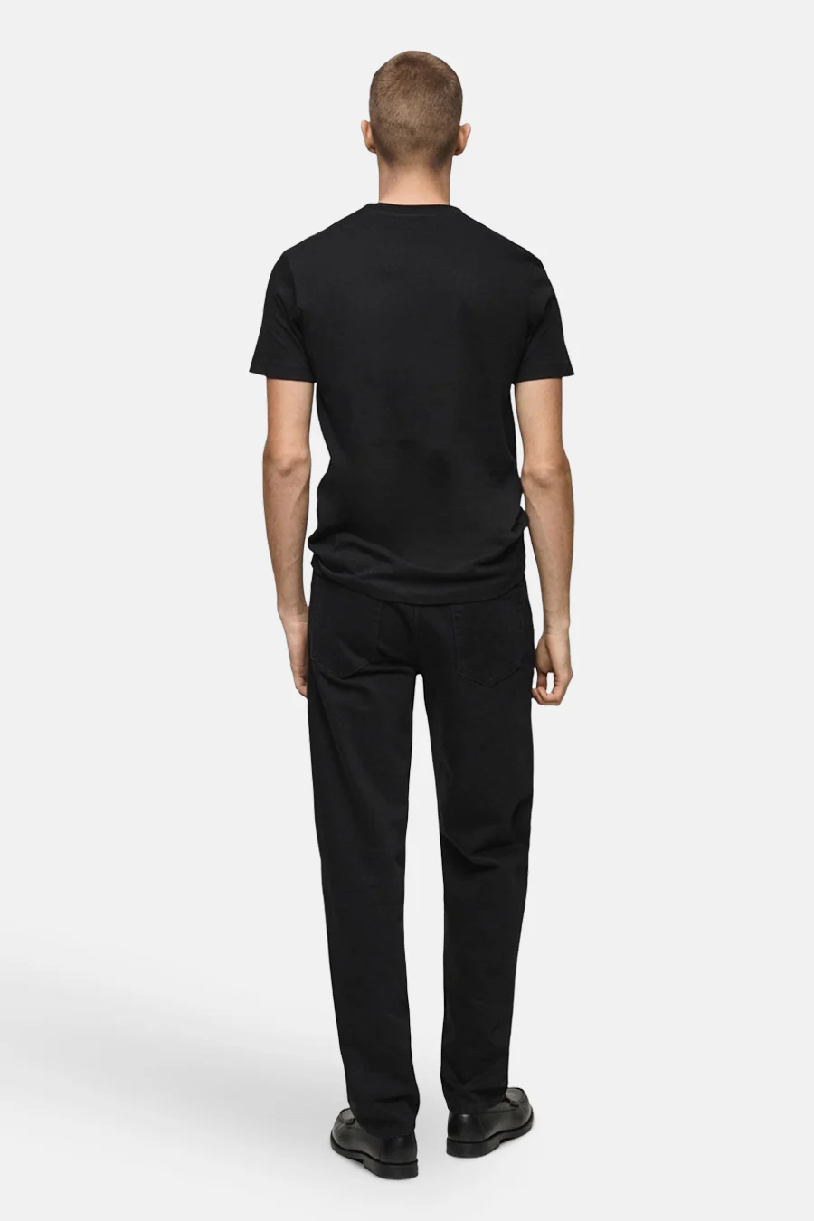 T-shirt met korte mouwen - Zwart - Image 3