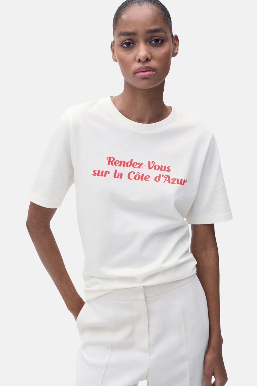 T-shirt met korte mouwen - Wit
