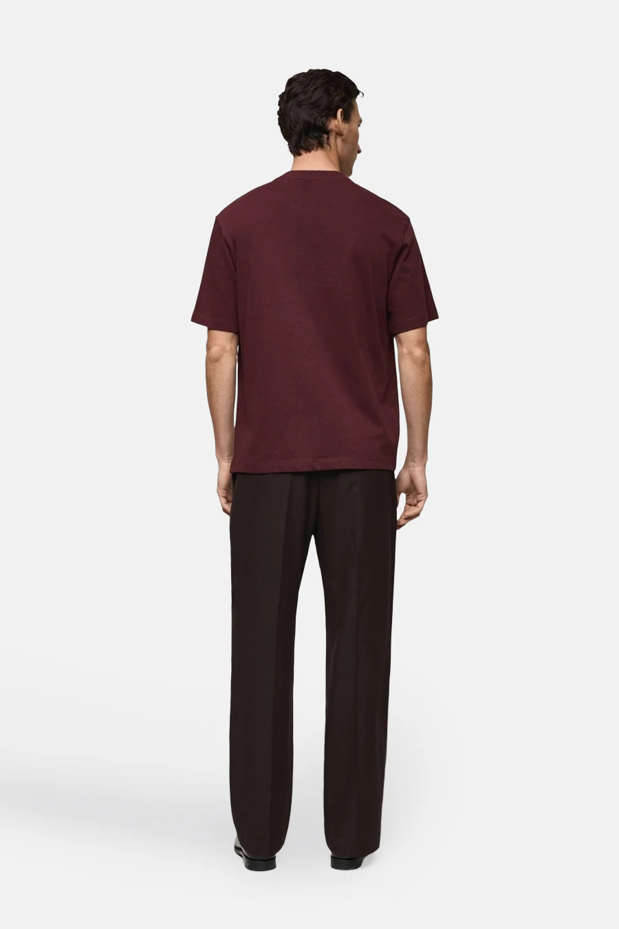 T-shirt met korte mouwen - Bordeaux - Image 3