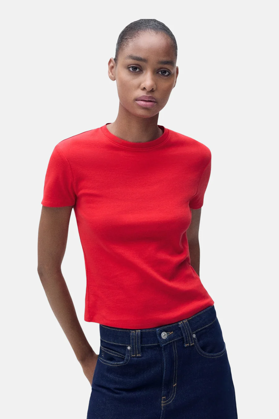 T-shirt met korte mouwen - rood