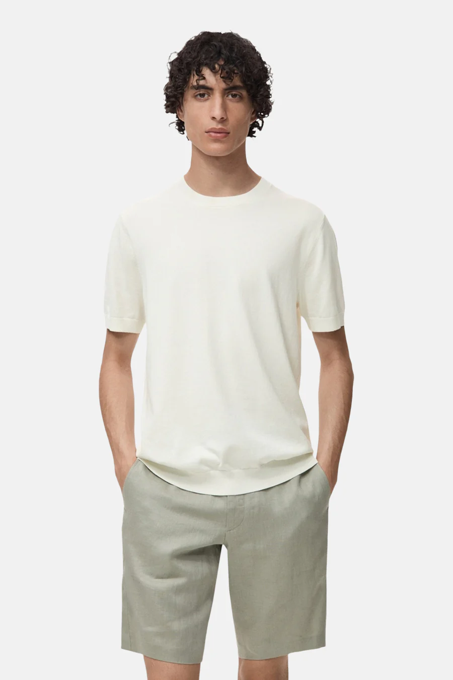 T-shirt met korte mouwen - Ecru - Image 2