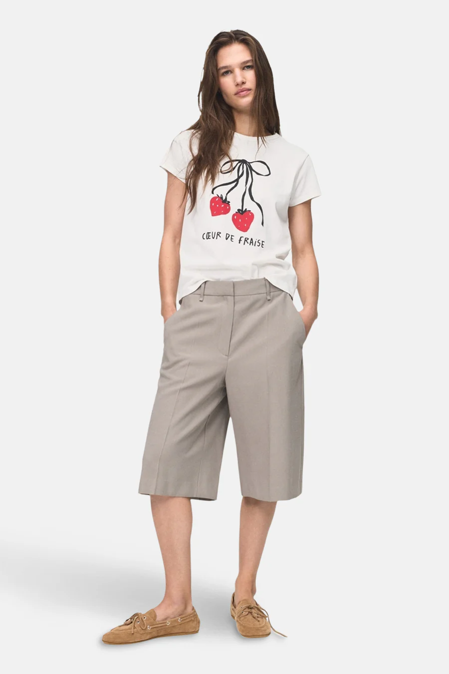 T-shirt met korte mouwen - Wit - Image 2