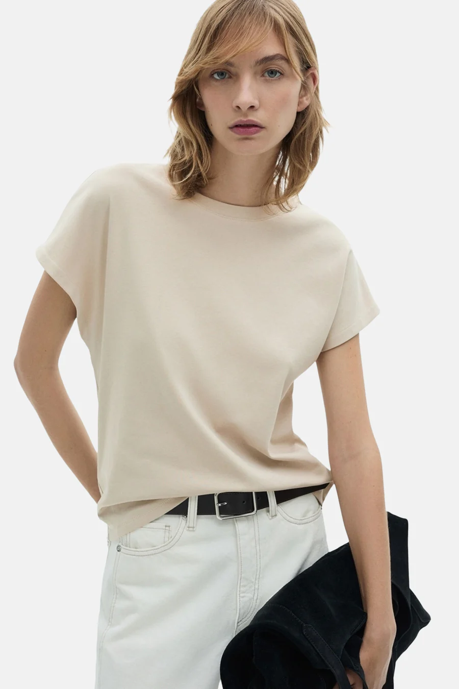 T-shirt met korte mouwen - Beige