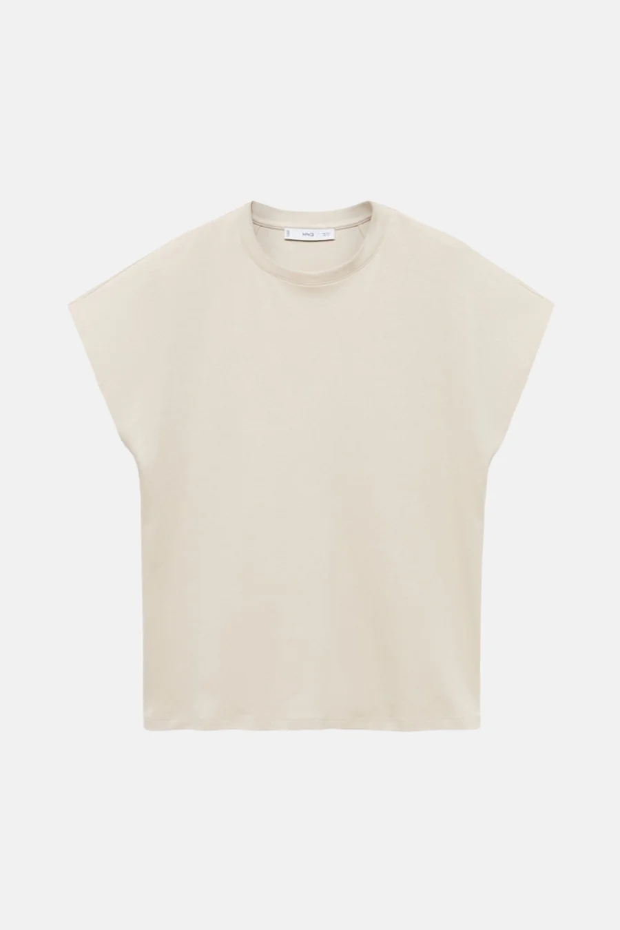 T-shirt met korte mouwen - Beige - Image 5