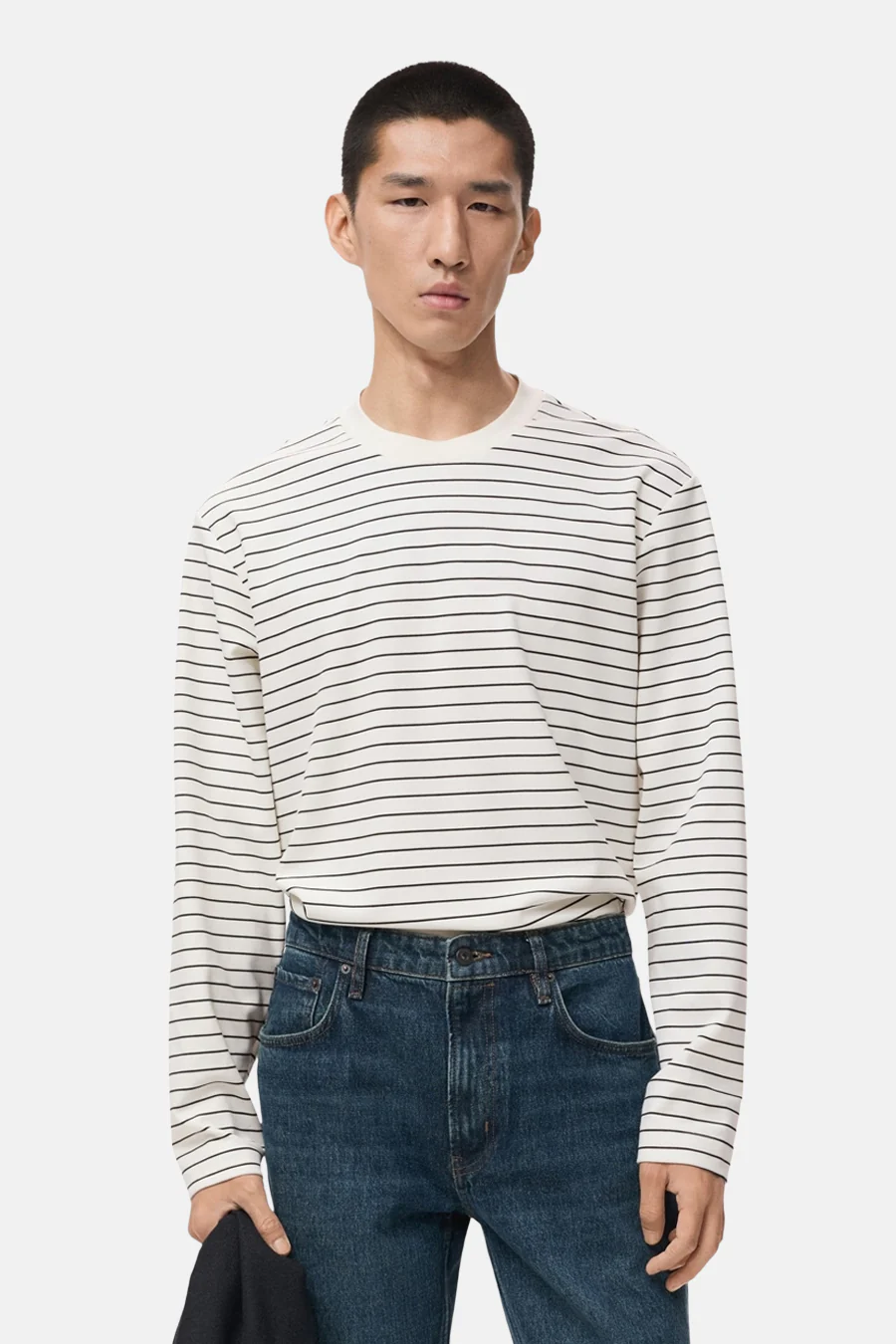 T-shirt met lange mouwen - Wit - Image 2