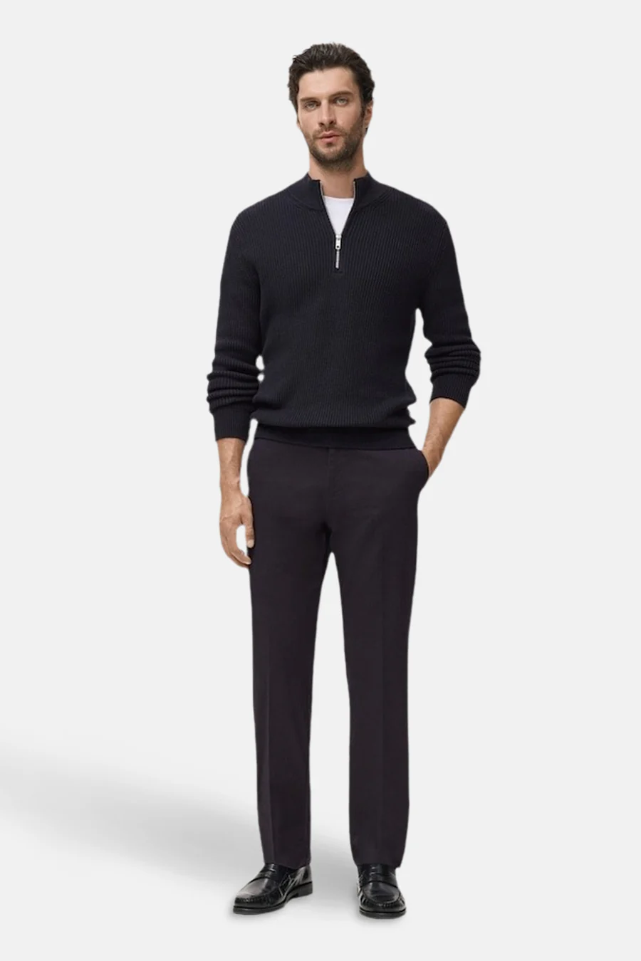 Pull met rolkraag - blauw - Image 2