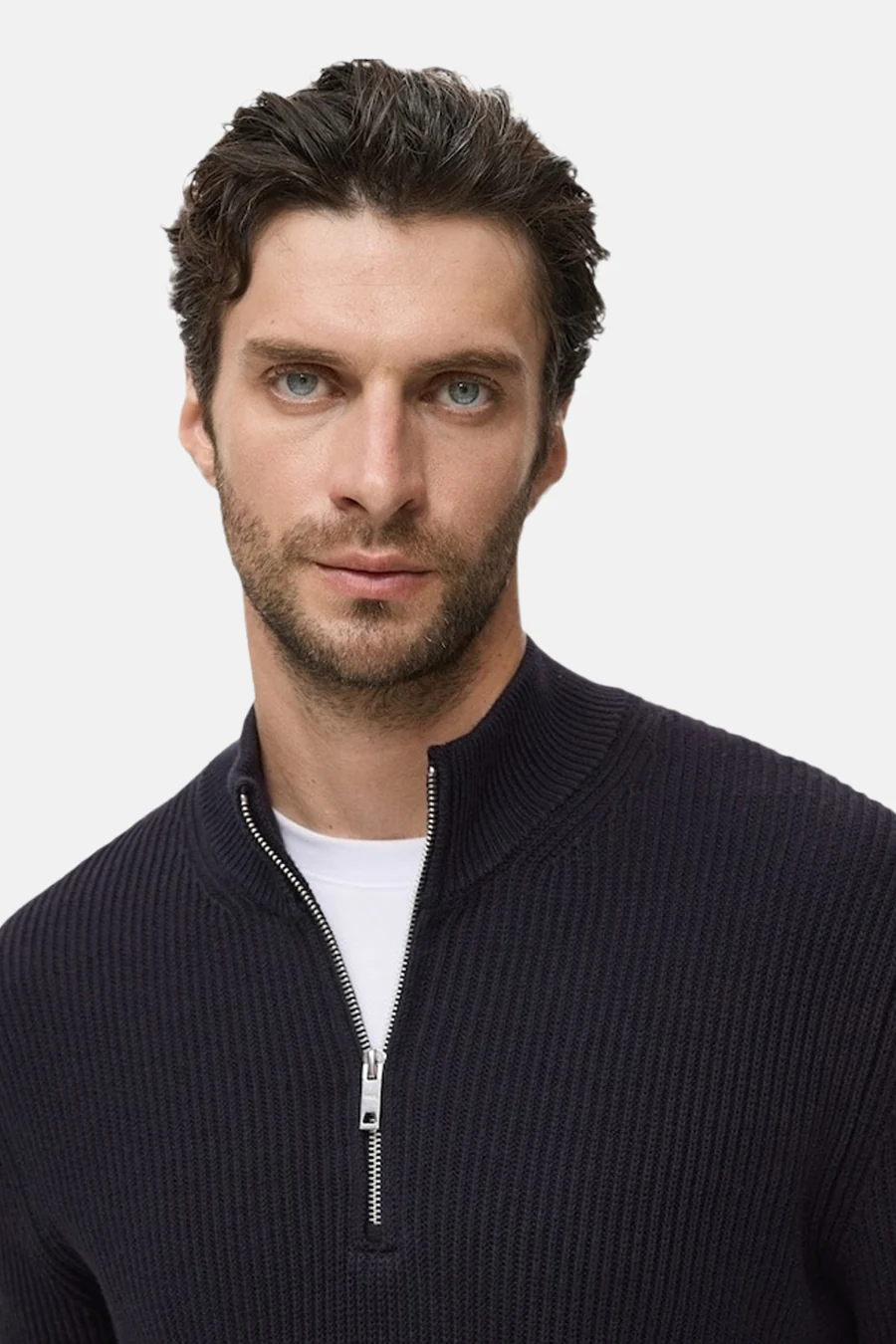 Pull met rolkraag - blauw - Image 4