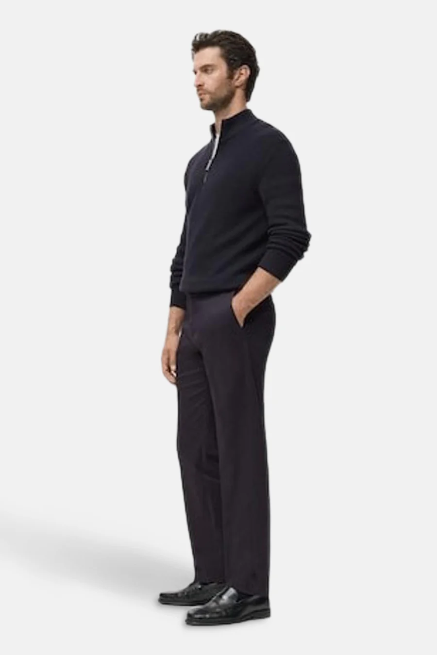Pull met rolkraag - blauw - Image 5