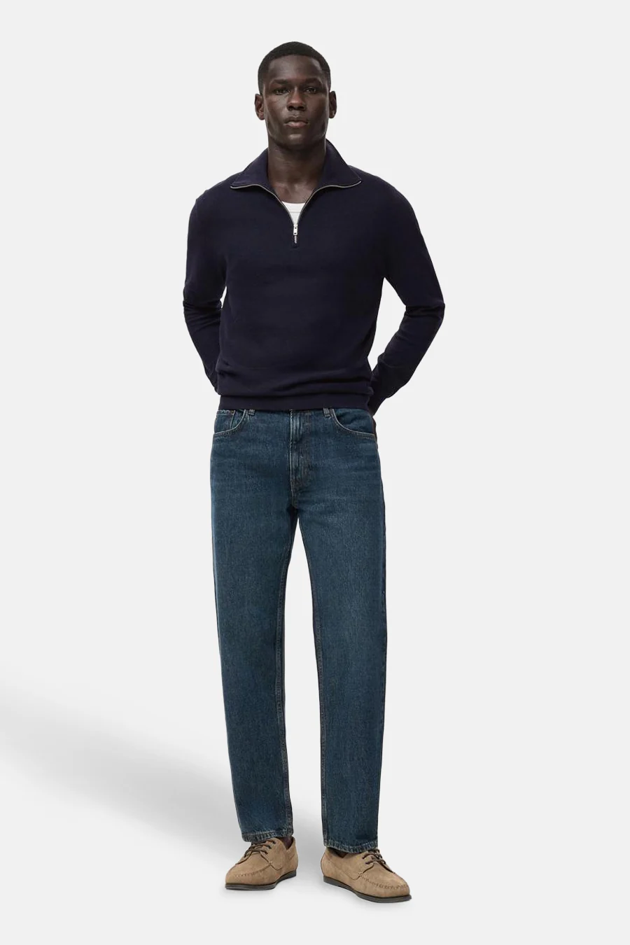 Pull met rolkraag - blauw - Image 2