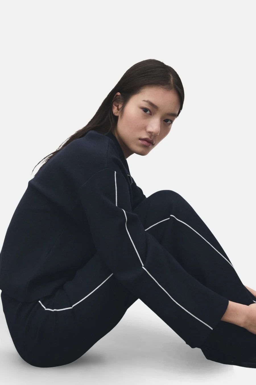 Pull met rolkraag - blauw - Image 4