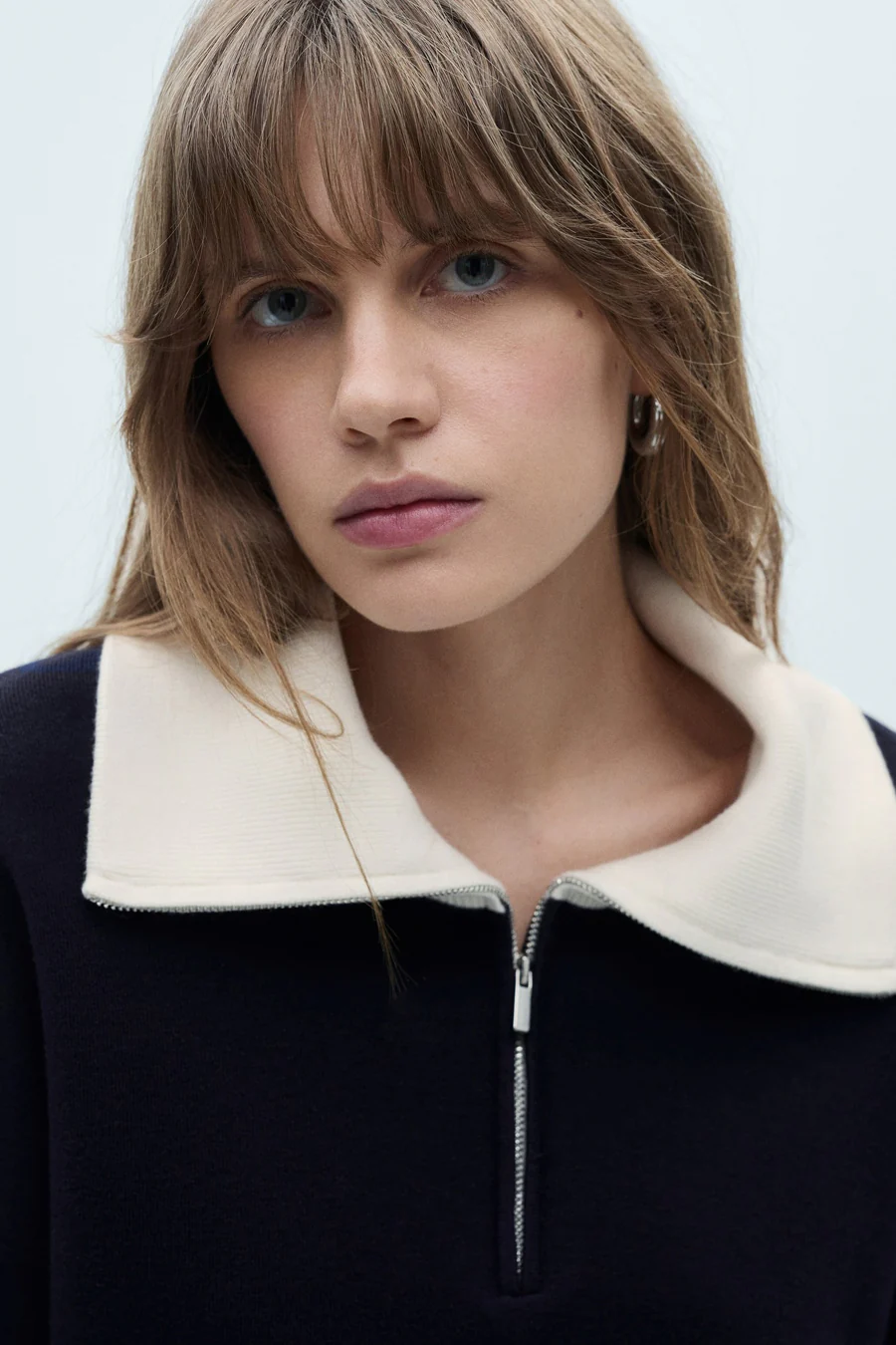 Pull met rolkraag - blauw - Image 4