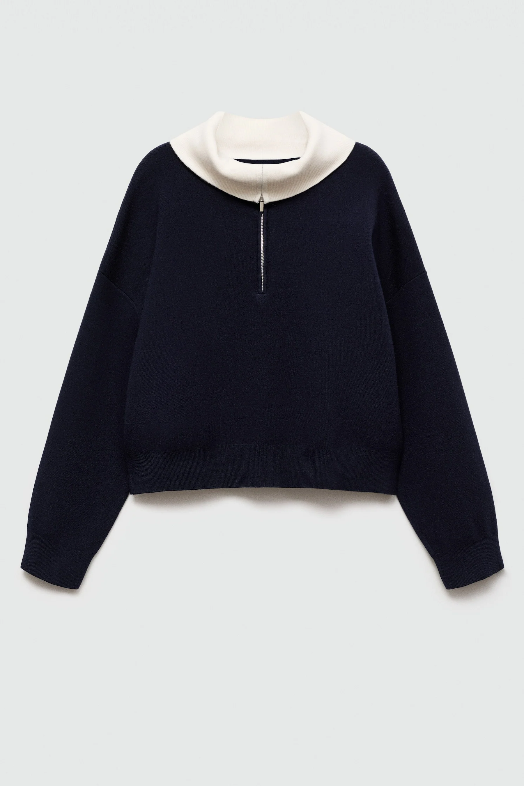 Pull met rolkraag - blauw - Image 6