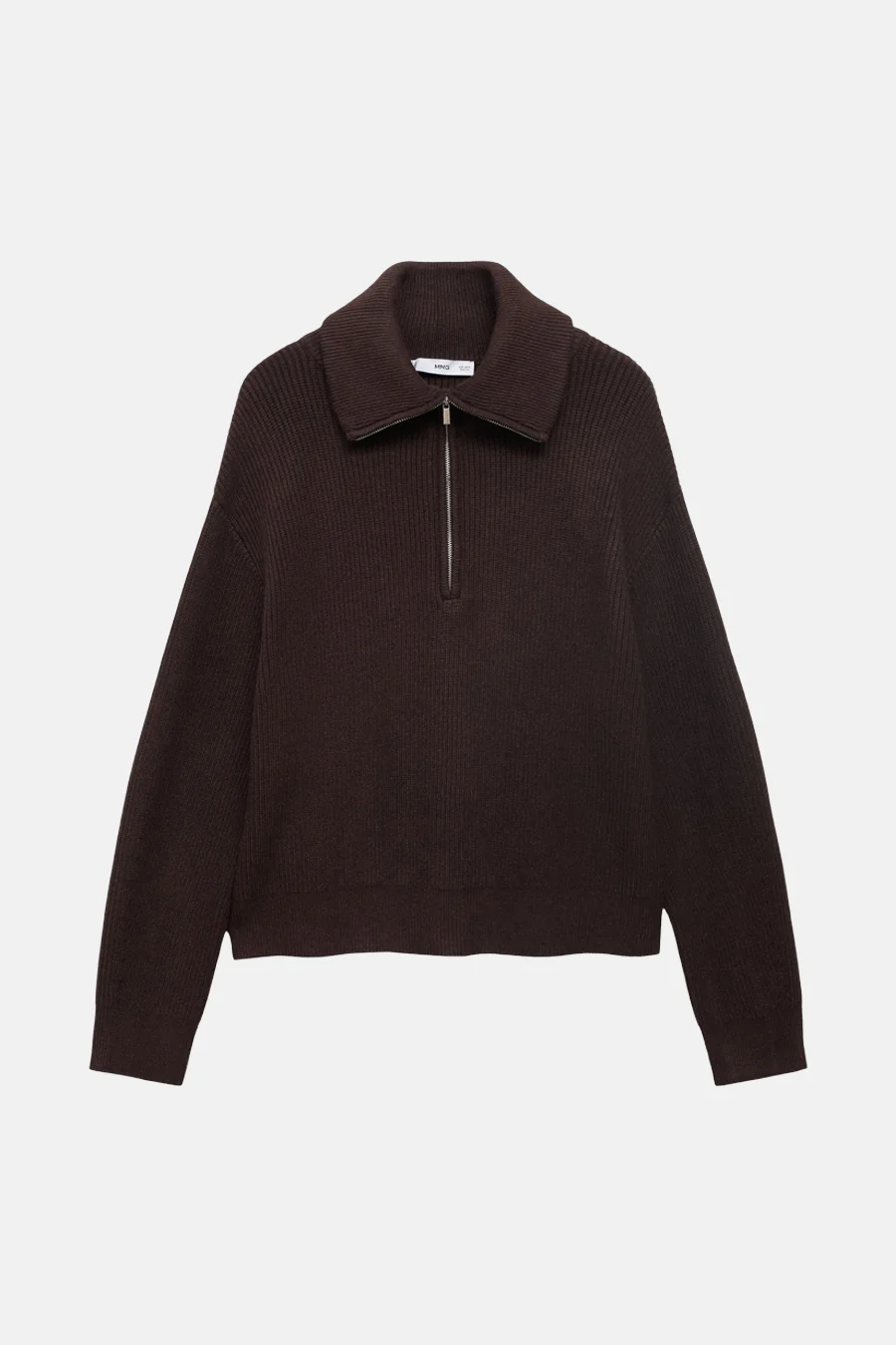 Pull met rolkraag - bruin - Image 6