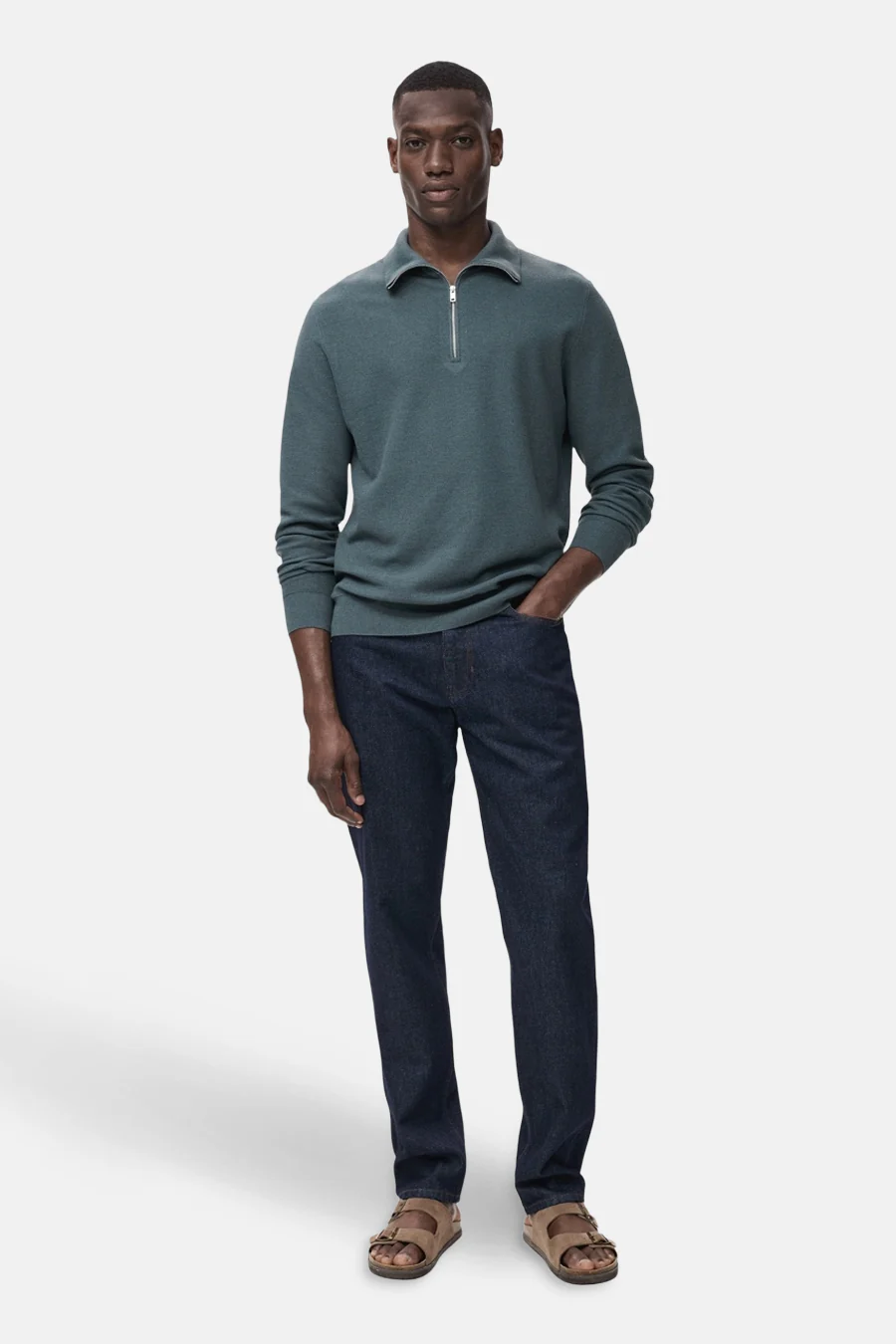 Pull met rolkraag - Blauw - Image 2