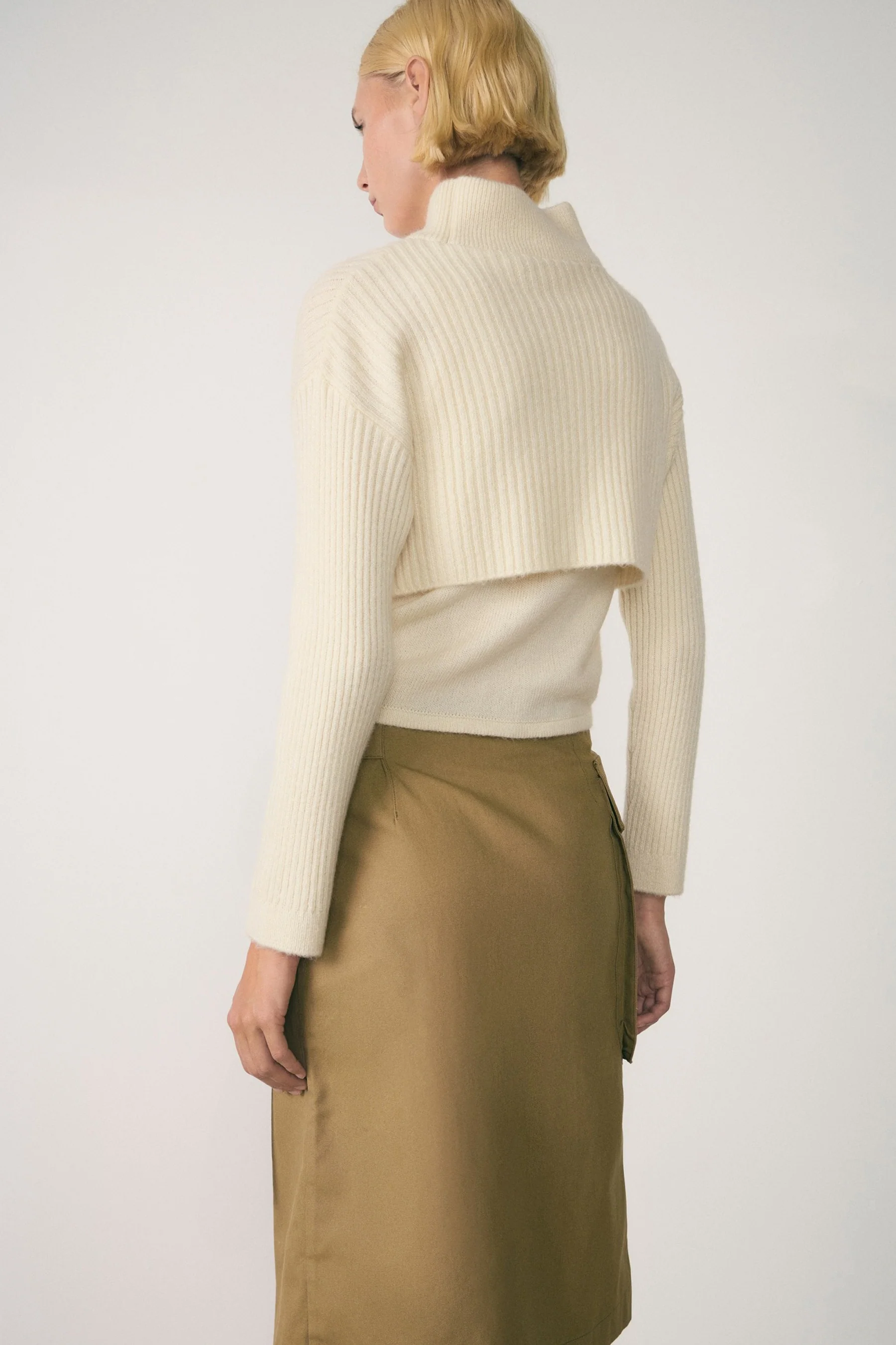 Pull met rolkraag - wit - Image 3