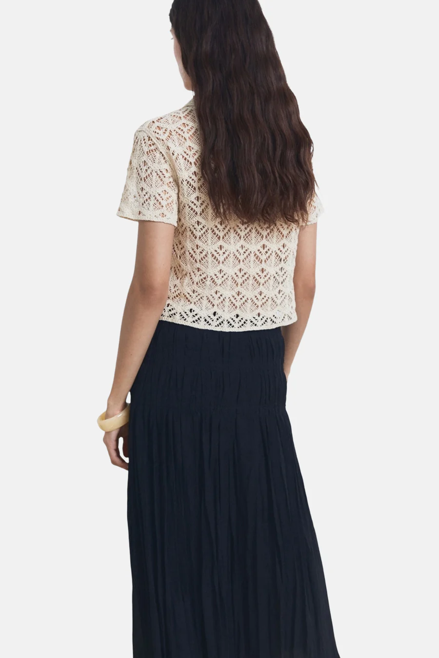 Pull met ronde hals - beige - Image 3