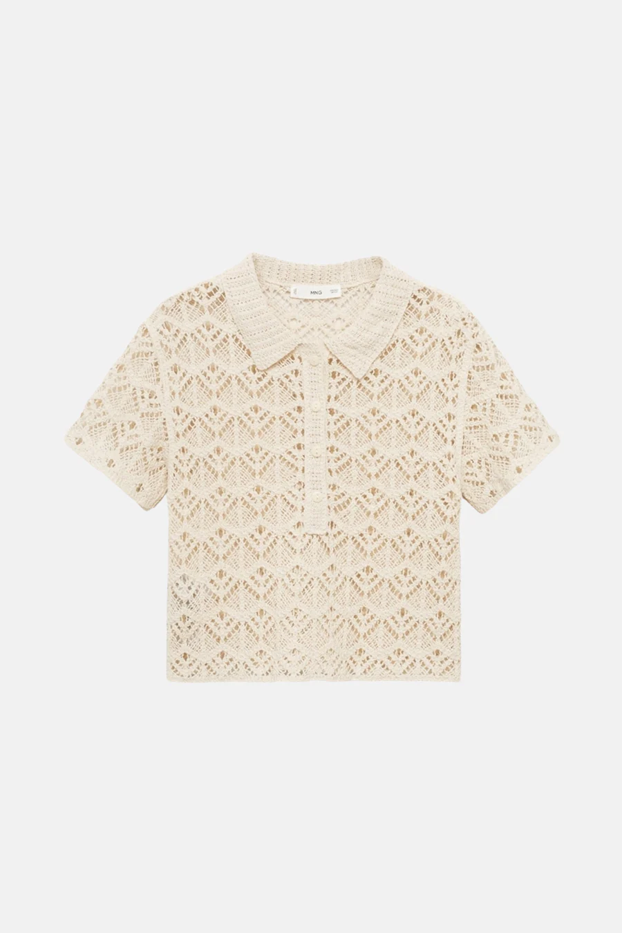Pull met ronde hals - beige - Image 5