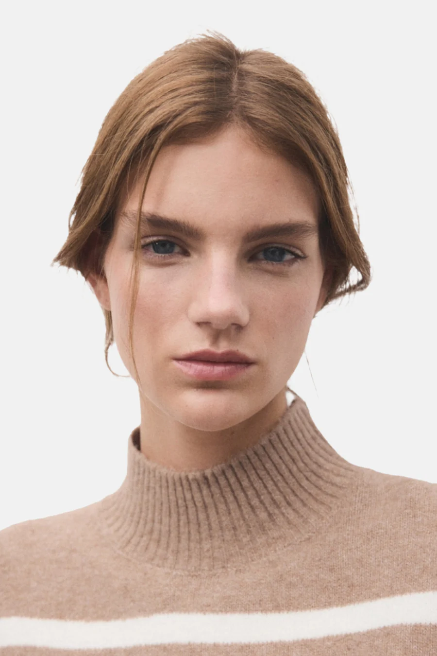 Pull met ronde hals - Beige - Image 4